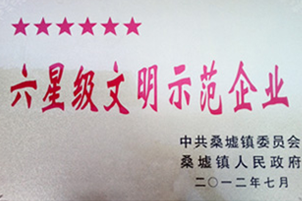 六星级文明示范企业